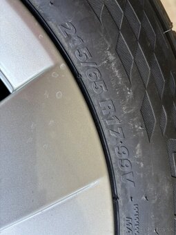 Kolesa škoda 215/65 R17 99VDOT3624 + OE disky Škoda R17 - 5