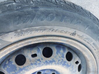 Predám zimnú sadu plecháčov Fabia 3 5x100 r15 - 5