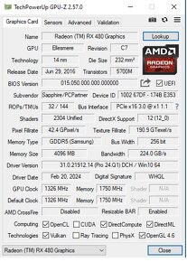 Sapphire Nitro Radeon RX 480 4GB - 5
