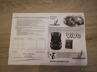 Predám Autosedačka CARETERO ViVo grey - 2ks - 5