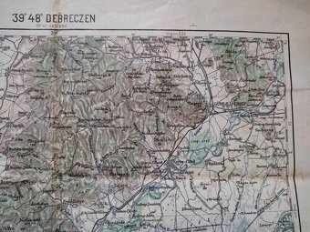 Stara mapa originál Rak.-Uhorsko 1908 Zemplín - 5