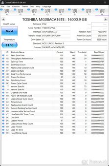 Toshiba MG08 16TB 3.5" SATA - 5