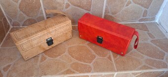 Retro vintage Kufrik box na mc kazety Nové - 5