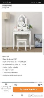 PREDÁM KOZMETICKÝ STOLÍK - 5
