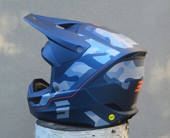 shot MX SX enduro MIPS helma camo modrá ECE 2206 - 5