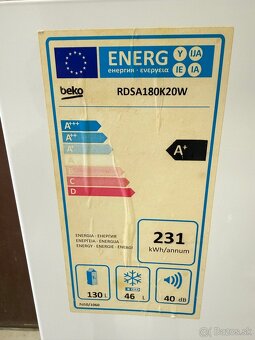 Predám kombinovanú chladničku Beko s malým mraziakom. - 5