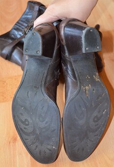 Kozene cizmy zn. Janet D, vel. 40 - 5