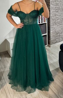 Zelené šaty 38/M - 5