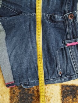Damske riflove sortky Superdry a zelena kosela - 5