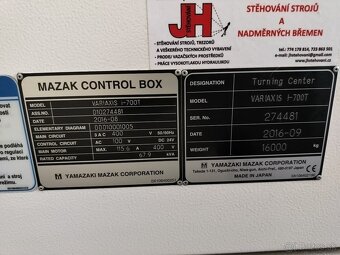 MAZAK VARIAXIS i-700T - obráběcí centrum vertikální - 5