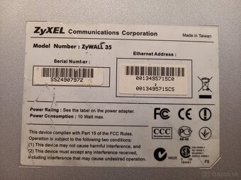 Zyxel ZyWALL 35, Router, Firewall, VPN, 4x LAN, 2x WAN - 5