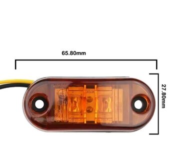 .Oranžové - LED bočné prídavné osvetlenie. - 5