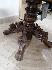 Starožitný drevený stolik - 5