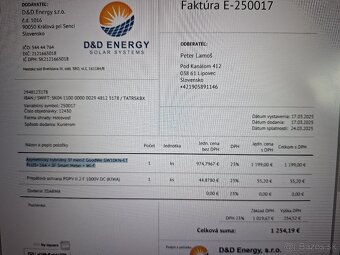 Predám hybridný menič 10 kW , 3 fázový NOVÝ - 5