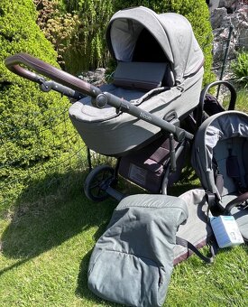 Úžasný kočiar Roan Bloom dark green + vajíčko ZDARMA - 5