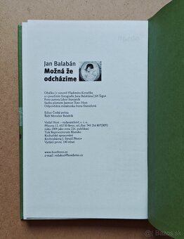 Jan Balabán: MOŽNÁ ŽE ODCHÁZÍME - 5