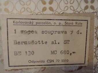 karvolarský porcelán, zlatá zuzana, štamperlíky - 5