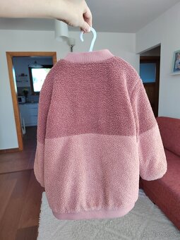 Bunda RESERVED - ružová, chlpatá v.122 - 5