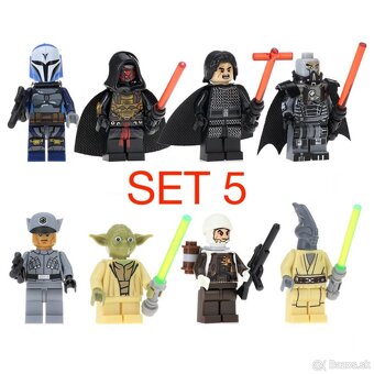 Rôzne figúrky Star Wars 3 (8ks) - typ lego - nové - 5