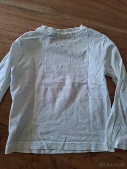 Biele tričko s červenou aplikáciou 98 - 5