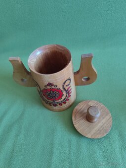 Čaše drevené - retro - 5