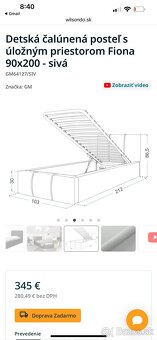 Detská posteľ Fiona s úložným priestorom - 5