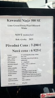 Kawasaki Ninja 500 SpecialEdition - nová - 5