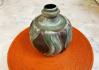 Starožitná keramická váza - 5