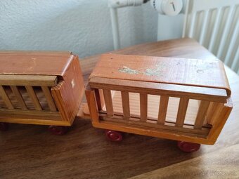 Vláček dřevěný zvěřinec - 5