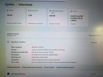 Notebook HP ZBook i5-6200U / 8GB RAM / SSD + HDD - 5