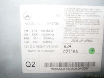 org.autoradio mercedes....úloženka - 5