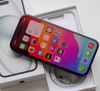 iPhone 15 Black BATERIE 100% TOP - 5