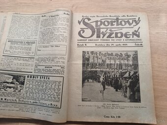 Športový týždeň - šport a automobilizmus 1929, 31.čísiel - 5