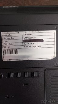 Predám notebook HP Compaq 6730b - 5