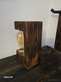 Lampa zo starých hranolov 2ks - 5