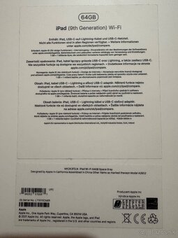 Predám apple iPad 9 gen. 64Gb Wi-Fi space gray - 5