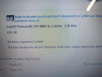 predám FUJITSU LIFEBOOK A531 , Windows 7 ,bez baterky - 5