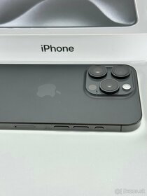 Apple iPhone 15 Pro 128GB Titanium Black Neaktivovaný Záruke - 5