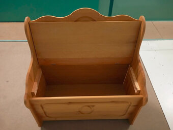 Drevená lavička s masívneho dreva - 5