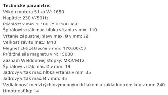 Magnetická vŕtačka - 5