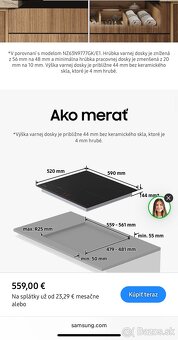 Indukčná doska Samsung NZ64B6056GK/U2 s Flex Zone+ - 5