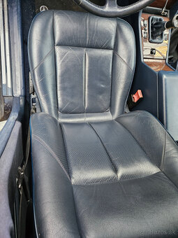 Mercedes C triedy W202 modrá koža interiér - 5