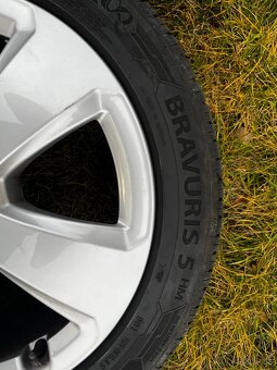 Original Audi disky s letnymi pneu 205/50 R17 - 5