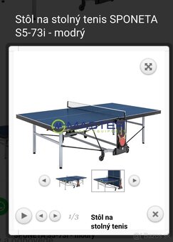 stôl na stolný tenis Pingpongový stôl SPONETA S5-73i modrý - 5