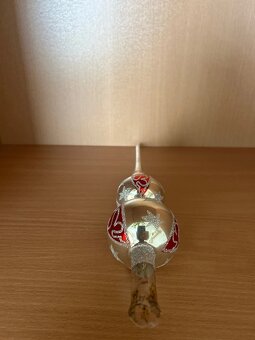 Retro špic strieborno-červený č.1 - 5