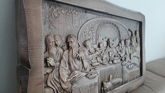 Drevený obraz Posledná večera 73×44cm - 5