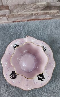 Růžovy porcelán, šálek s podšálkem, Chodov - 5