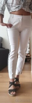 Biele elegantné nohavice - veľk. M - 5