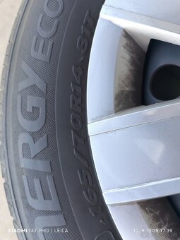 Letné Pneumatiky 165/70R14 81T s diskami 4x100 ET35 5Jx14 - 5