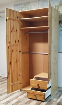 drevena skrina ikea,s nadstavcom, 88x50x240 cm - 5